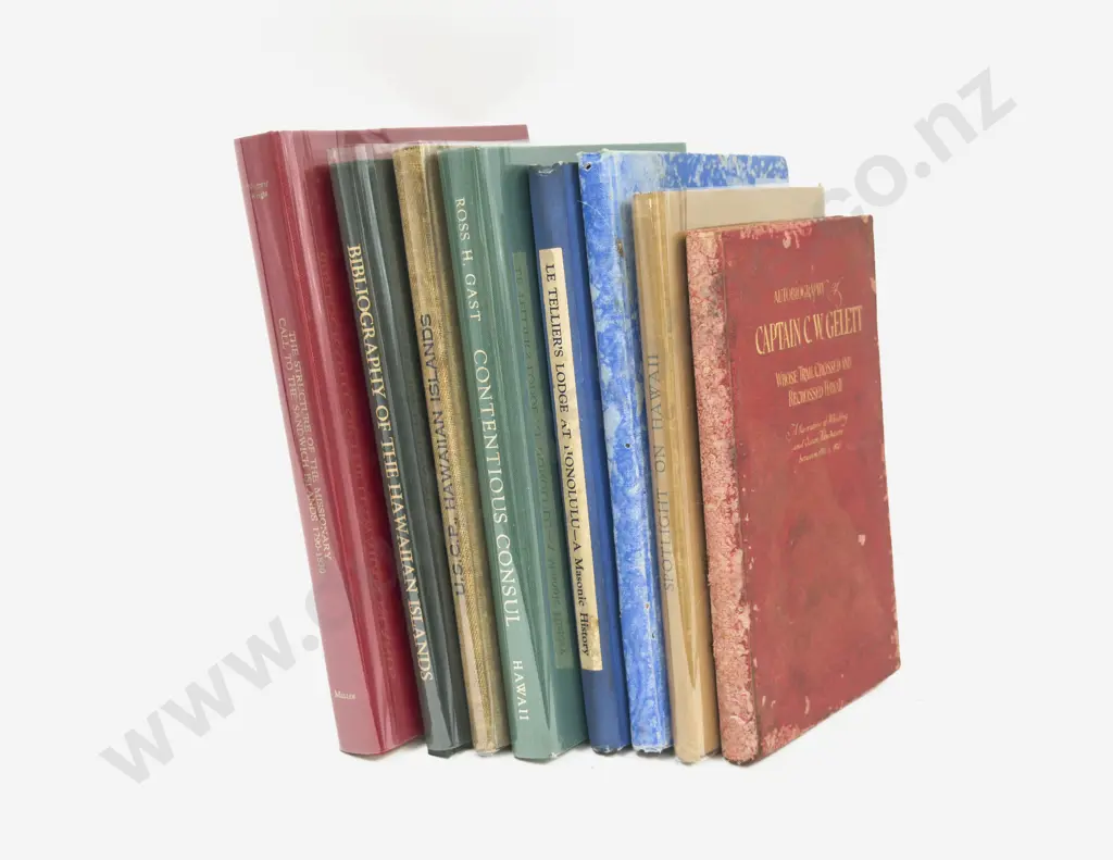 Eight Vintage & Modern Volumes Relating to the History of Hawaii Image 1++