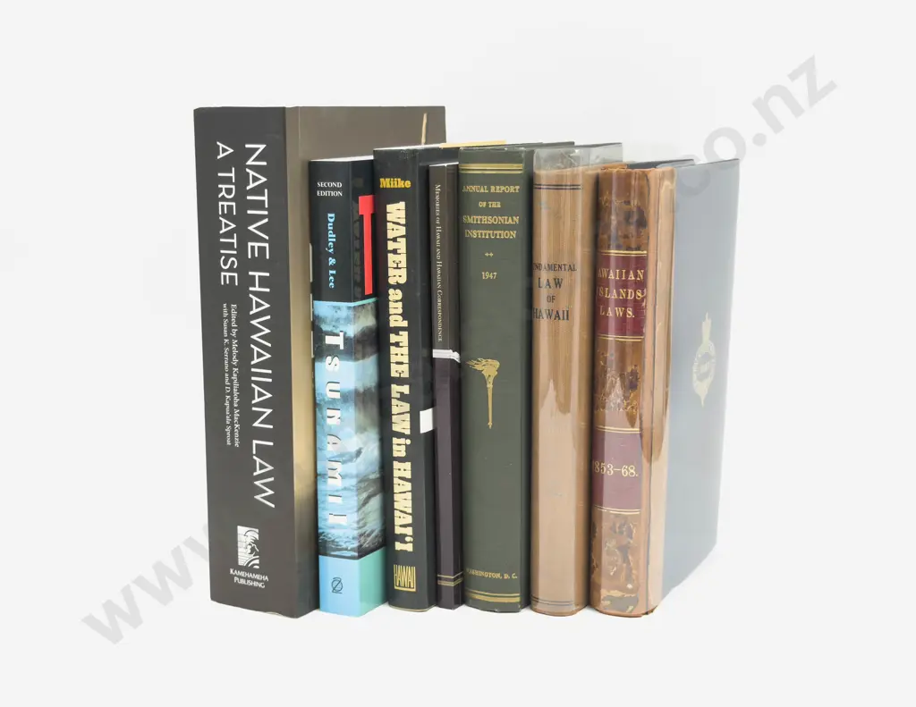Seven Volumes Relating Mainly to the Hawaiian Legal System Image 1++