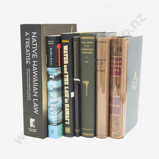 Seven Volumes Relating Mainly to the Hawaiian Legal System