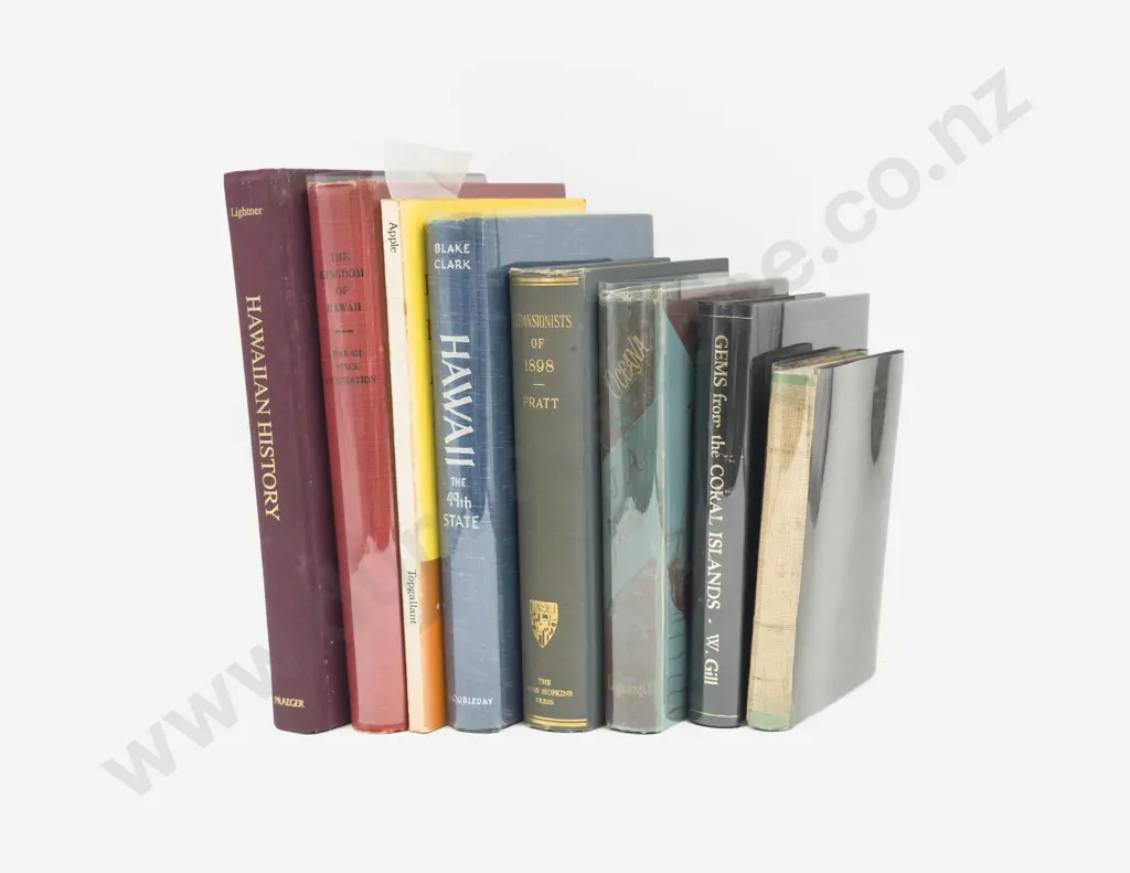 Eight Volumes Relating to Hawaiian History Image 1++