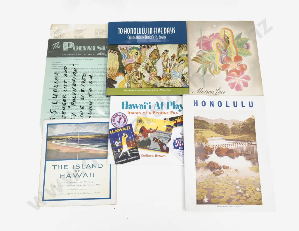 Quantity Assorted Incl Vintage Hawaiian Tourism Publications Image 1++