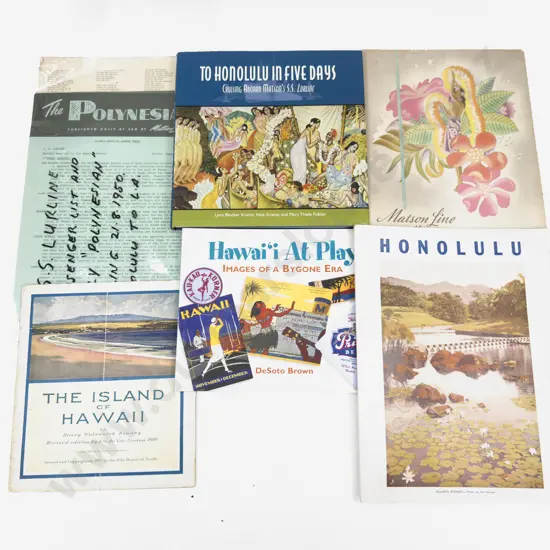 Quantity Assorted Incl Vintage Hawaiian Tourism Publications