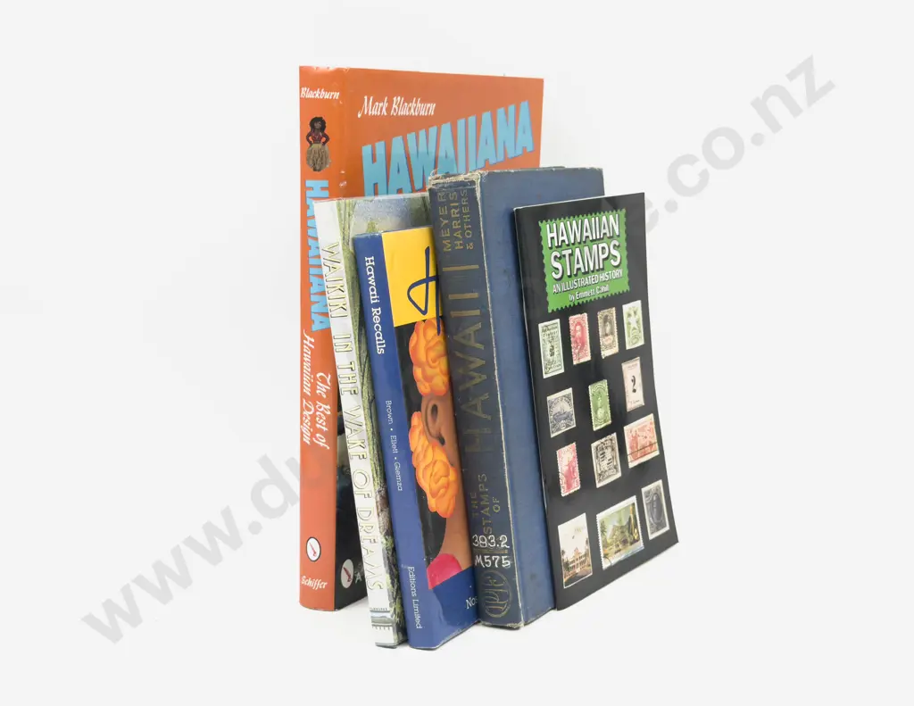 Four Volumes Relating To Hawaiian Design & Stamps Image 1++