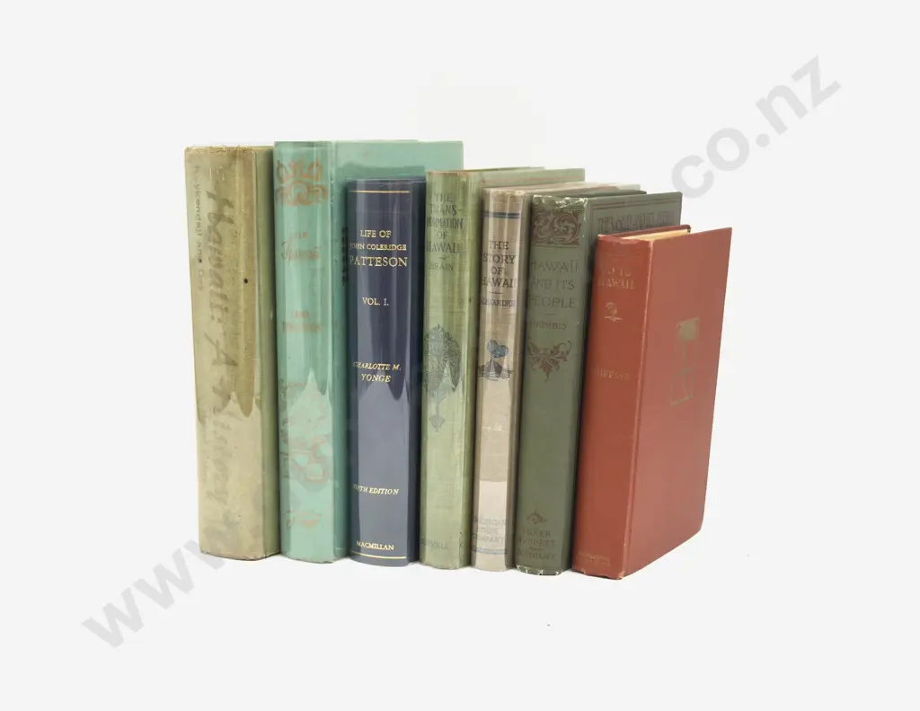 Seven Vintage Volumes Pertaining to Hawaii Image 1++