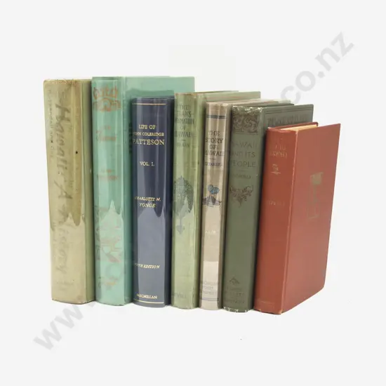 Seven Vintage Volumes Pertaining to Hawaii