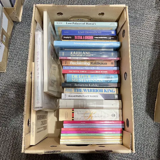 Box Lot Assorted Books - Mainly Hawaiian History