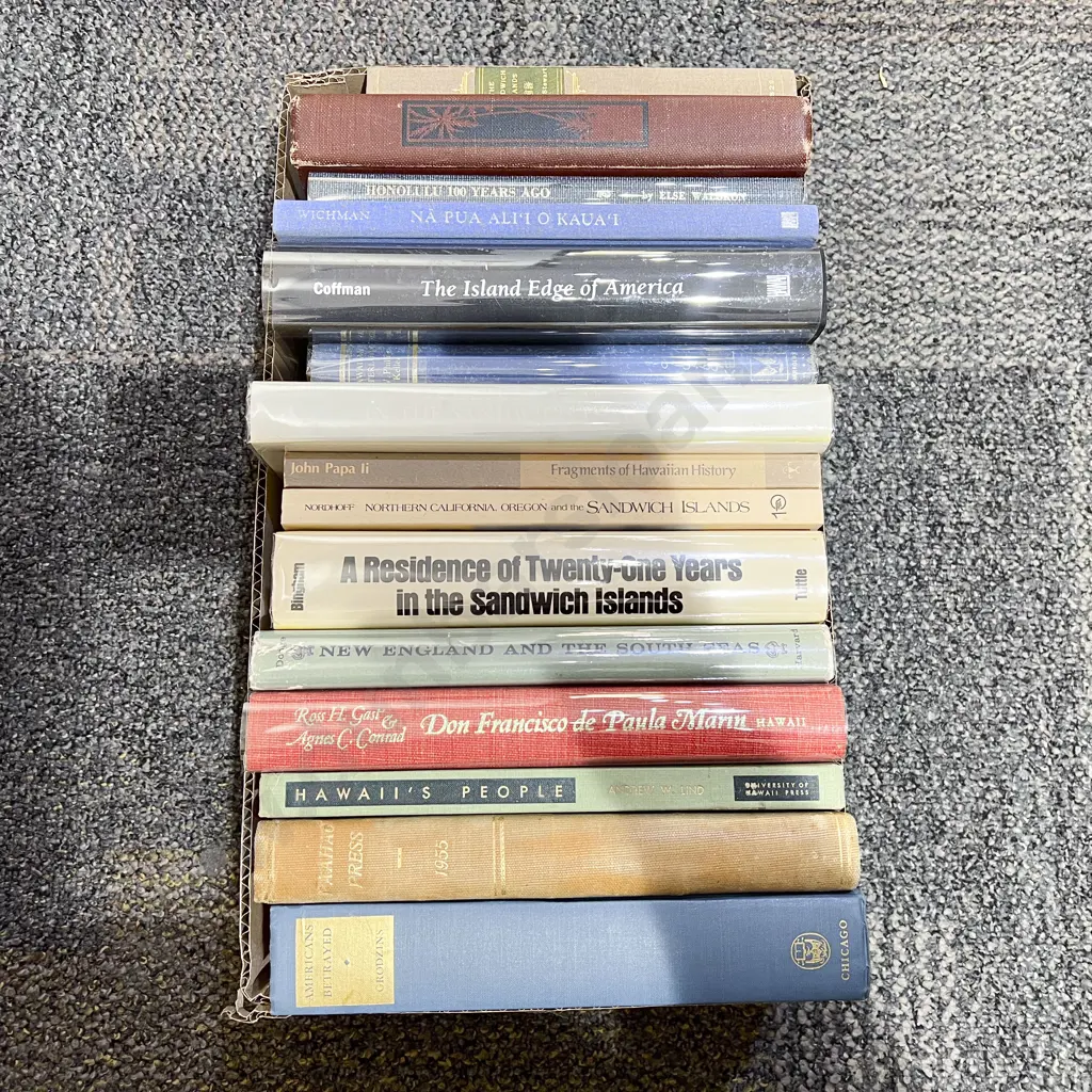 Box Lot Assorted Books - Hawaiian History Image 1++