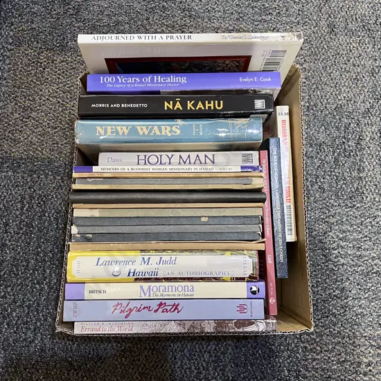 Box Assorted Books - Hawaiian Religious History