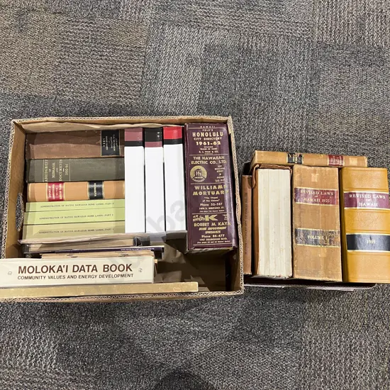 Two Boxes Assorted Books - Hawaiian Interest