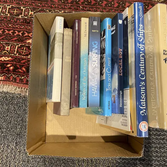 Box Assorted Books - Hawaiian Surfing