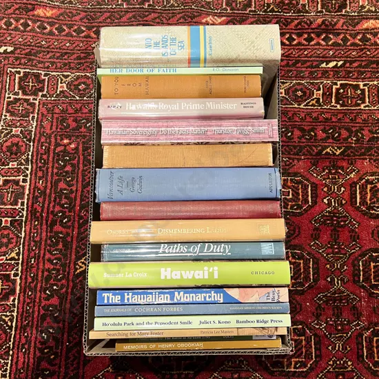 Box Assorted Books - Hawaiian History