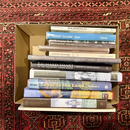 Box Assorted Books - Hawaiian Horsemen & Cowboys