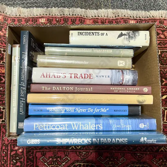 Box Assorted Books - Hawaiian Seafaring & Whaling