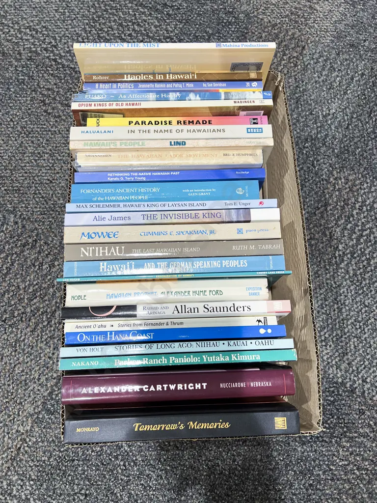 Box Assorted Books - Hawaiian History Image 1++