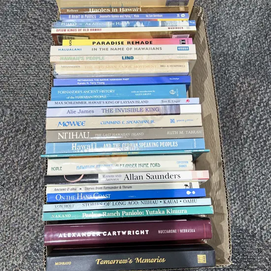 Box Assorted Books - Hawaiian History
