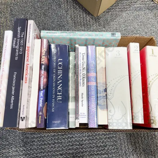 Box Assorted Books - Hawaiian History