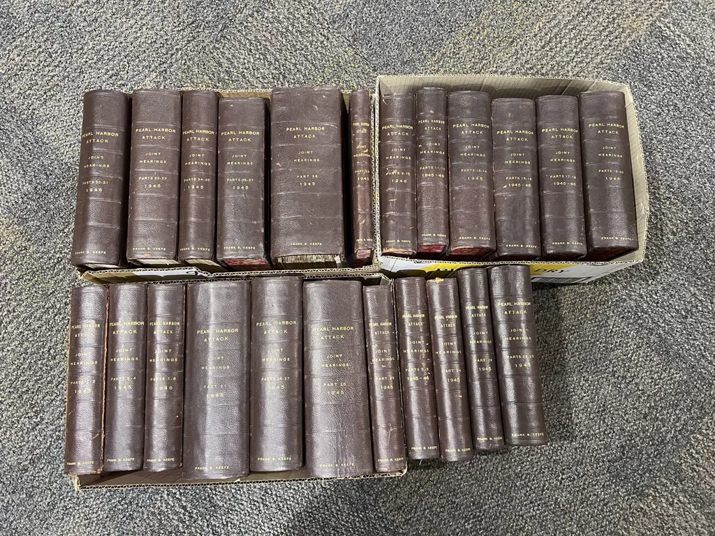 Pearl Harbour Attack Joint Hearings 1945 & 1946 Assorted Volumes Image 1++