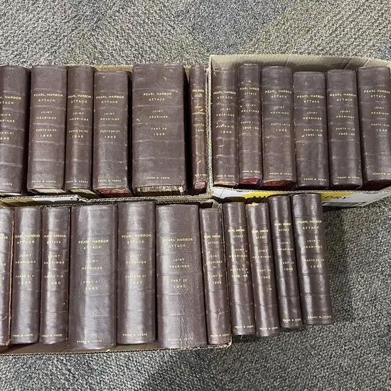 Pearl Harbour Attack Joint Hearings 1945 & 1946 Assorted Volumes