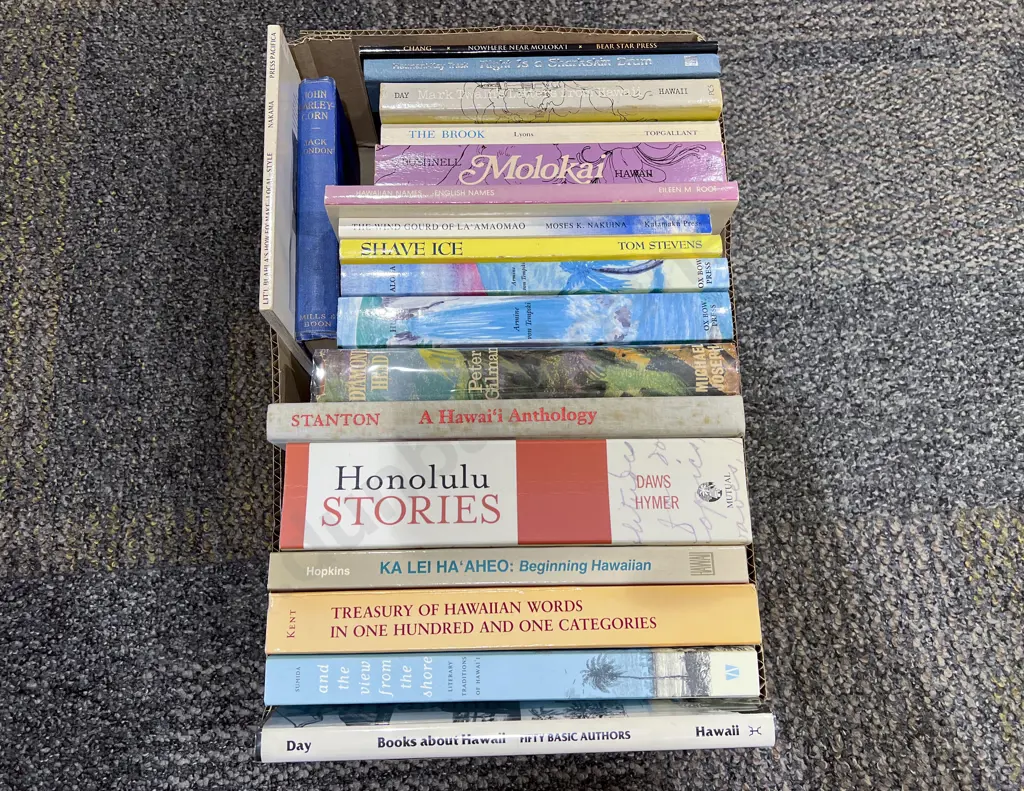 Box Assorted Books - Mainly Hawaiian Fiction Image 1++