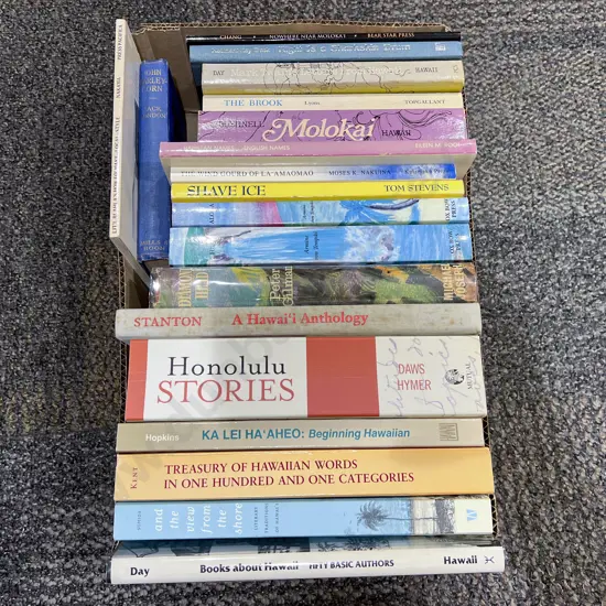 Box Assorted Books - Mainly Hawaiian Fiction