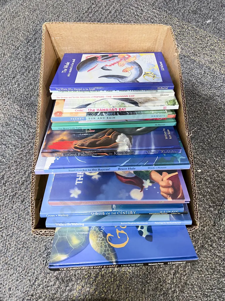 Box Assorted Hawaiian Children's Books Image 1++