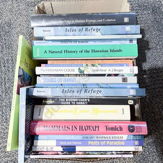 Box Assorted Books - Natural History