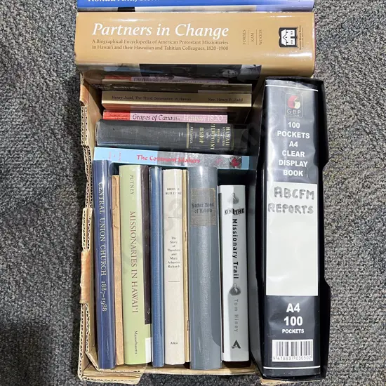 Box Assorted Books - Hawaiian Religious History