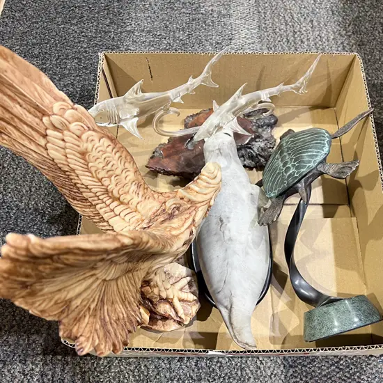 Four Assorted Animal Ornaments