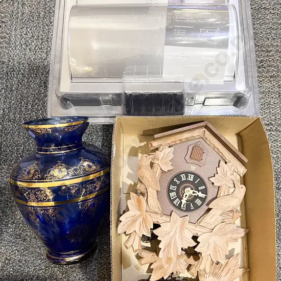 Cuckoo Clock with Vase and as new Mail Box
