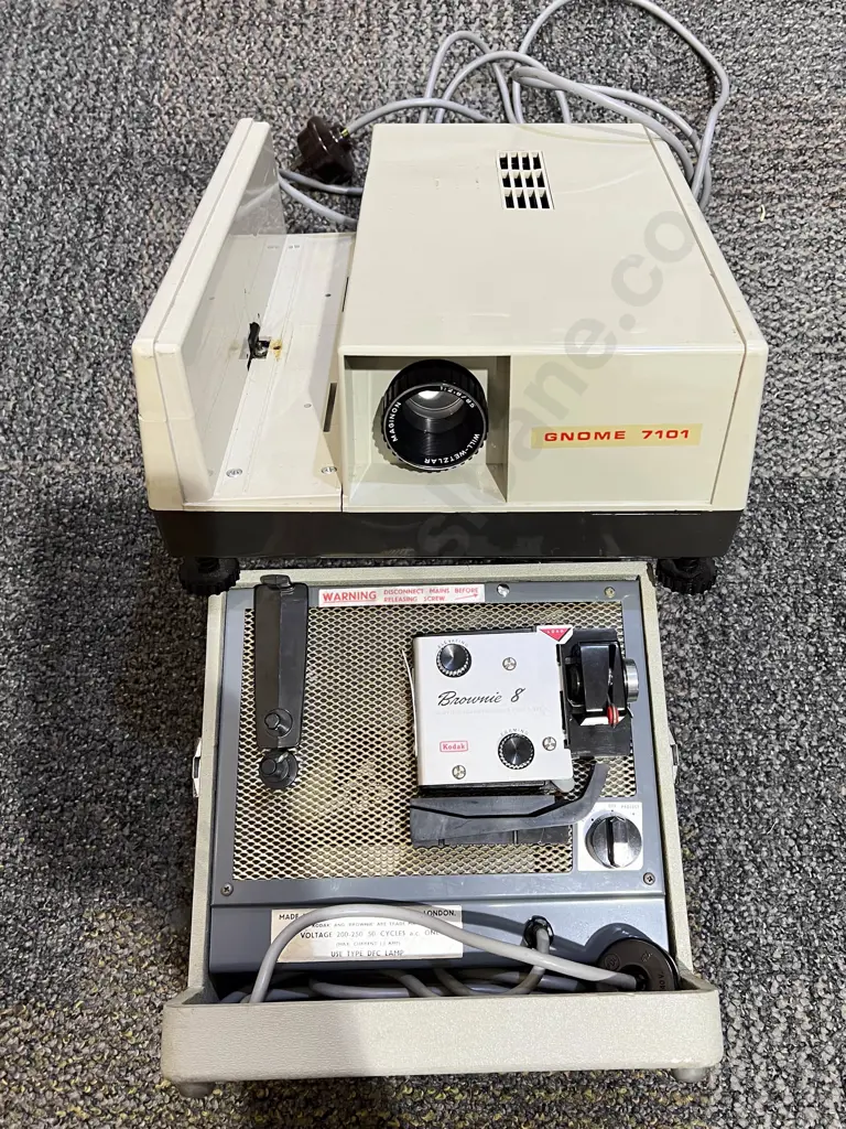 Kodak Brownie 8 Movie Projector with Other Vintage Projector Image 1++