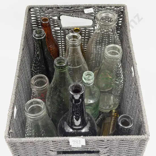 Qty of Assorted Vintage Glass Bottles