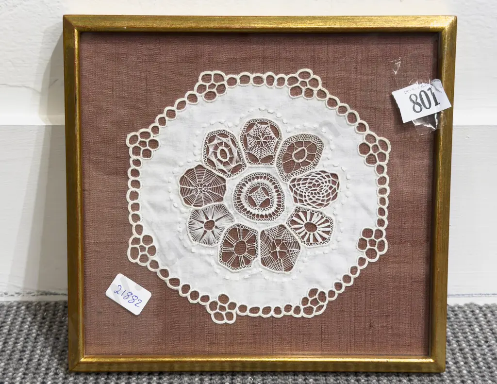 Framed Oriental Lace Image 1++