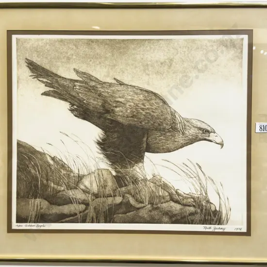 Ruth Zachary - Golden Eagle - Aquatint Ltd Ed - 19/50
