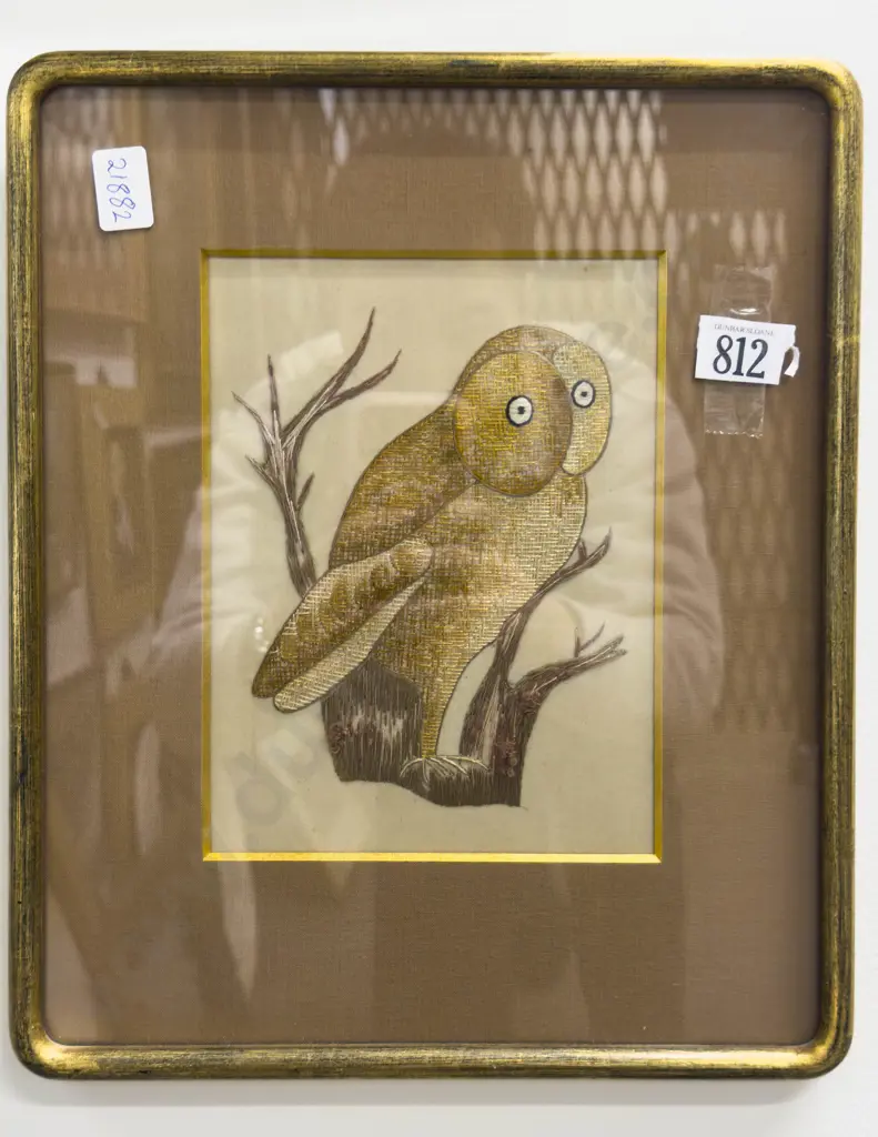 Unknown Artist - Owl - Needle Point Image 1++