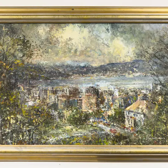 Tui McLauchlan - Looking North - Oil on Board