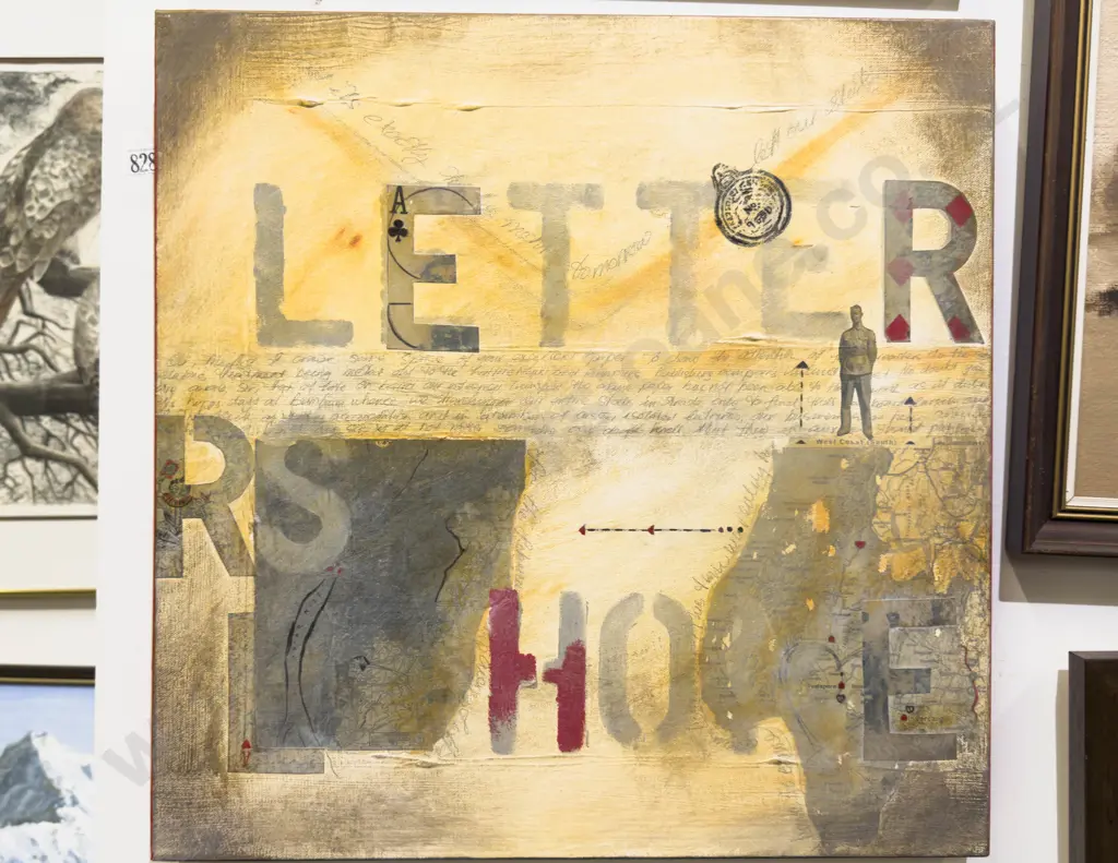 Judi Jenkins - Letters Home - Mixed Media on Canvas Image 1++