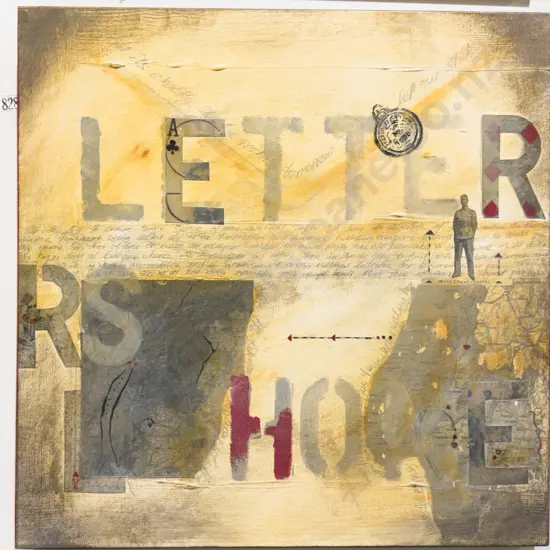 Judi Jenkins - Letters Home - Mixed Media on Canvas