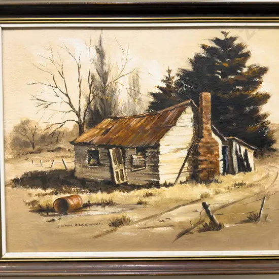 Joan Coleman - Wayside Shack - Oil on Board