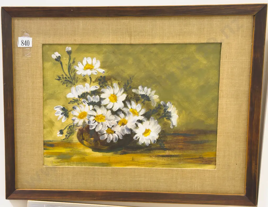 N. Manshaw - Floral Still Life - Oil on Board Image 1++