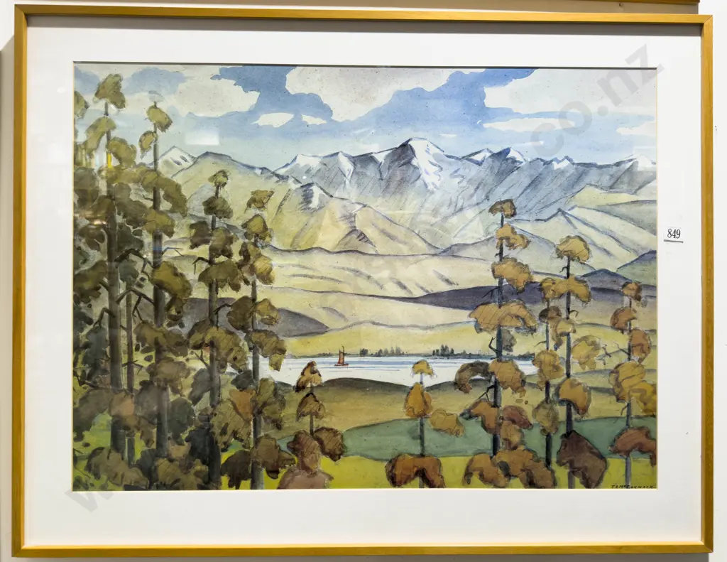 T A McCormack - Lake Tekapo - Reproduction Print Image 1++