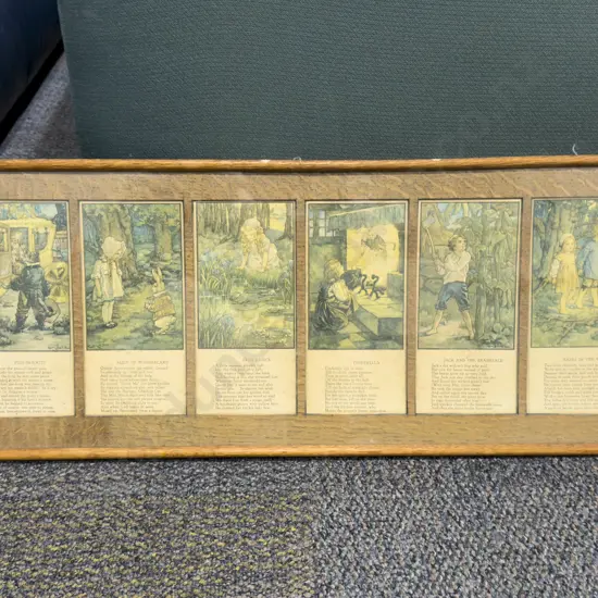 Sectional Framed Set of Six Nursery Rhyme Prints