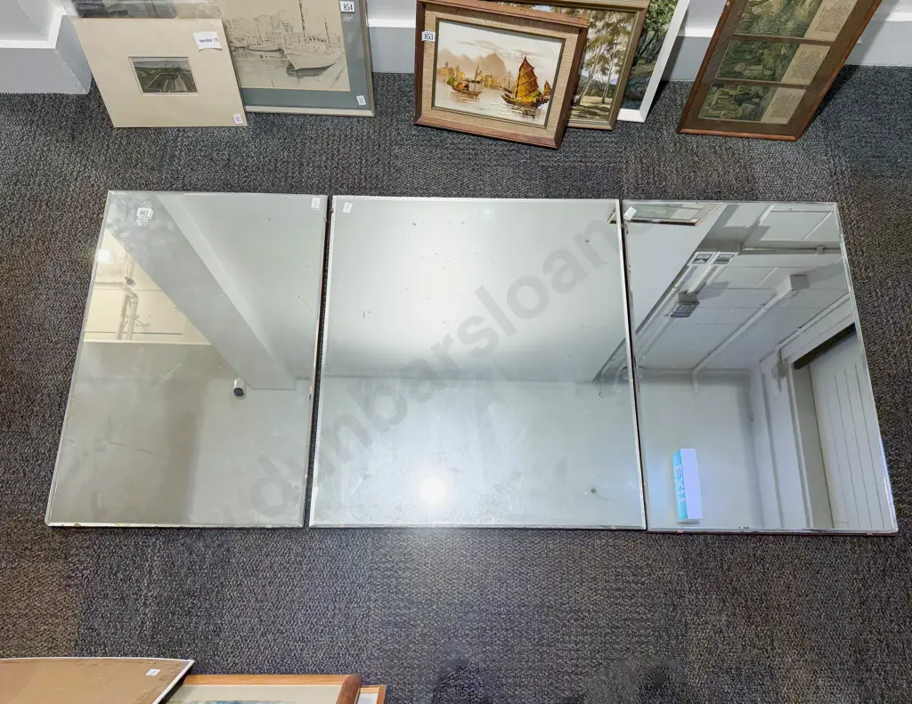 Three Bevel Edged Mirrors Image 1++
