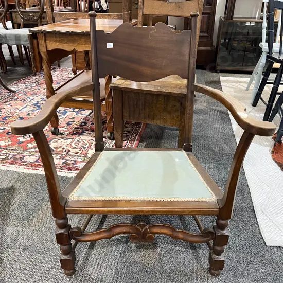 Mahogany Open Armchair