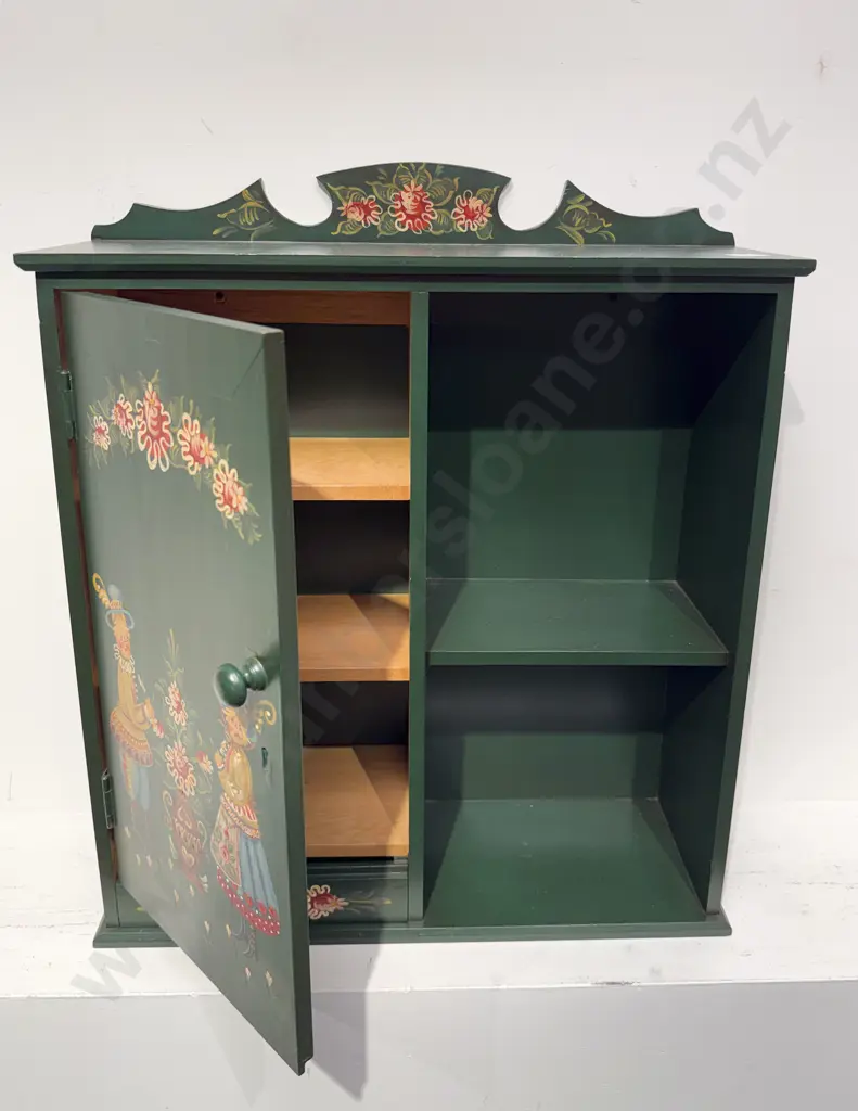 Hand-Painted Wall-Hanging Shelf Image 1++