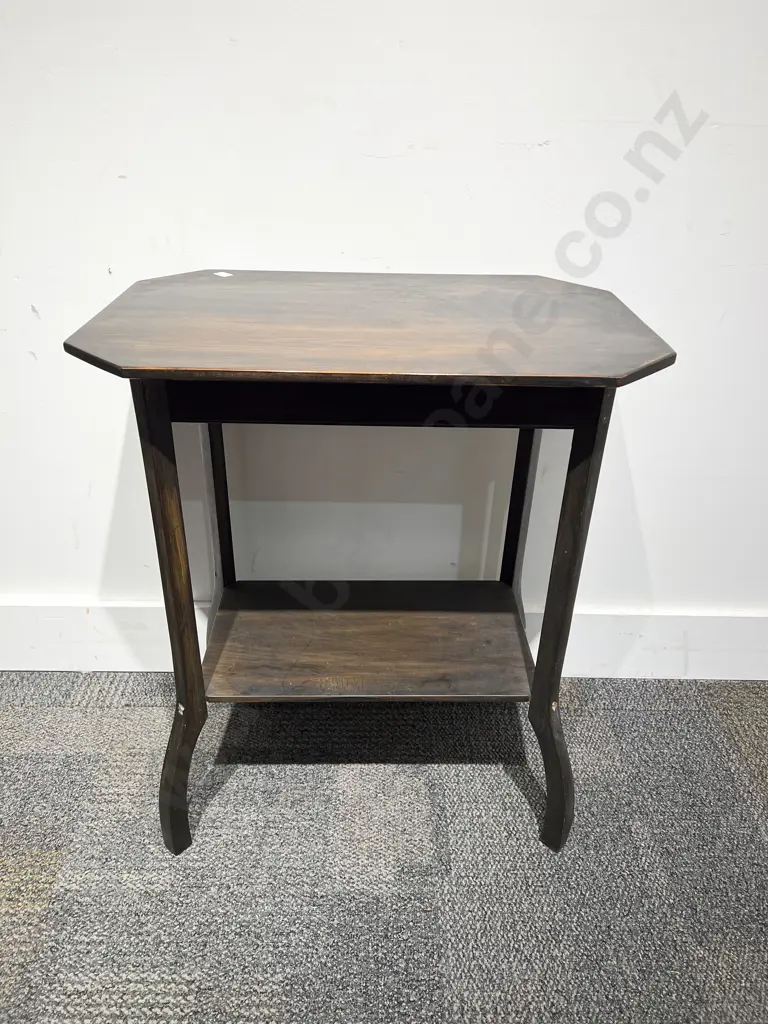Stained Kauri Two Tier Side Table Image 1++