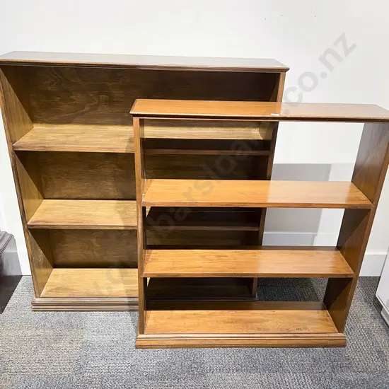Two Open Bookcases