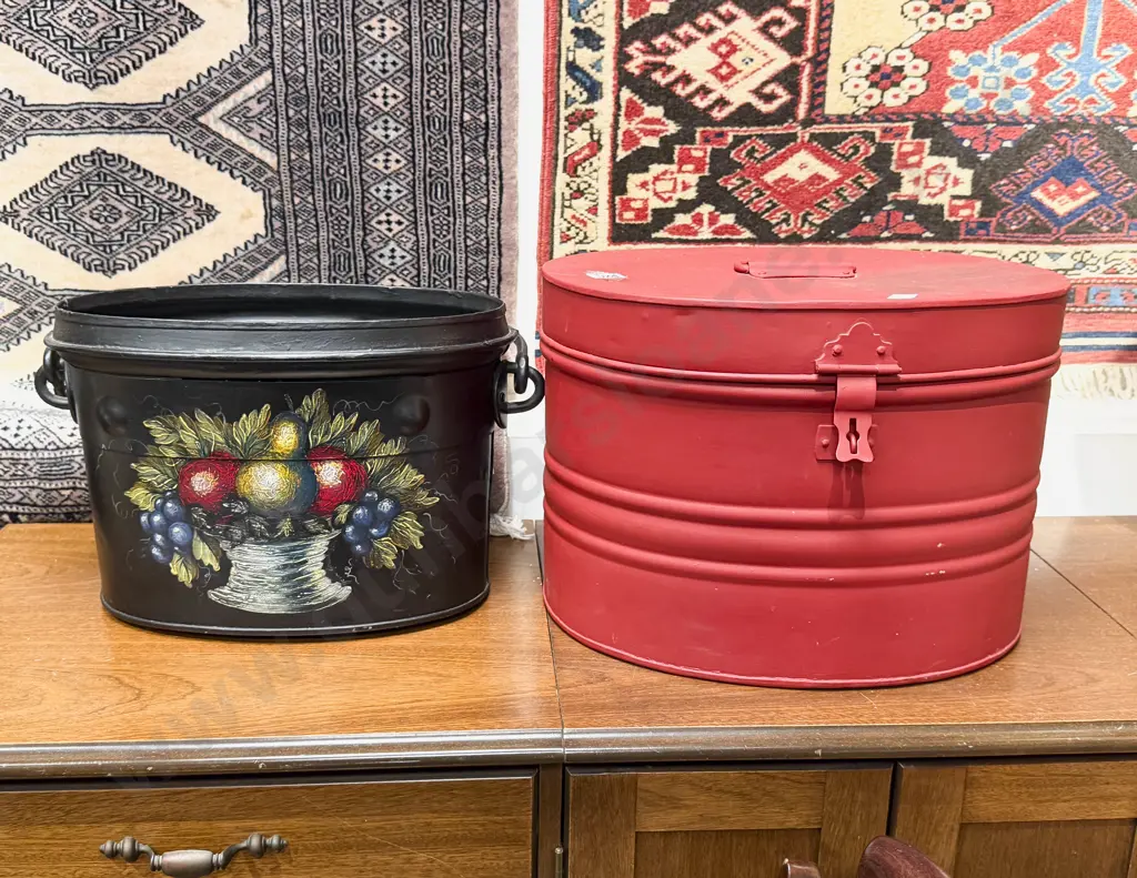 Tin Hat Box & Other Image 1++