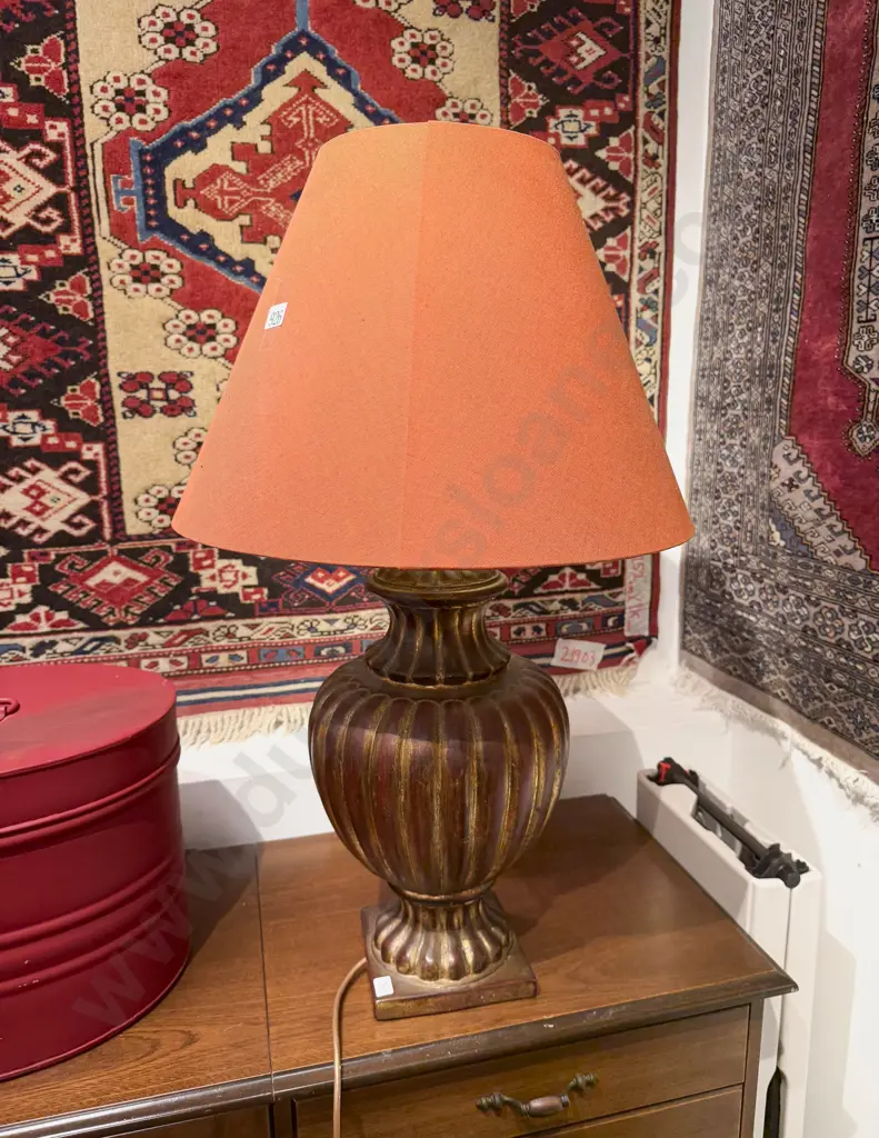 Gadrooned Vase Form Table Lamp Image 1++