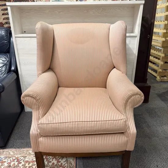 Upholstered Wing Back Armchair