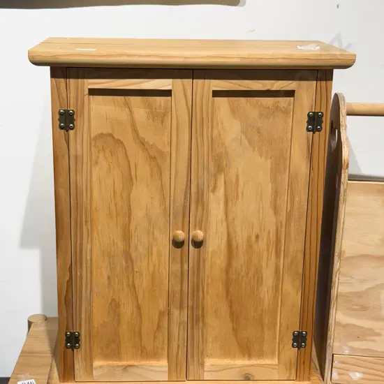 Pine Two Door Wall Cabinet